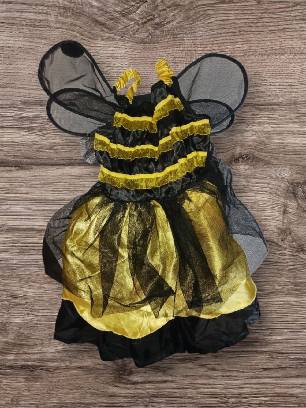 Halloween Bee Costume Dress with Wings - Size 2T/3T